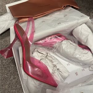 Amina Muaddi Holliglass PVC